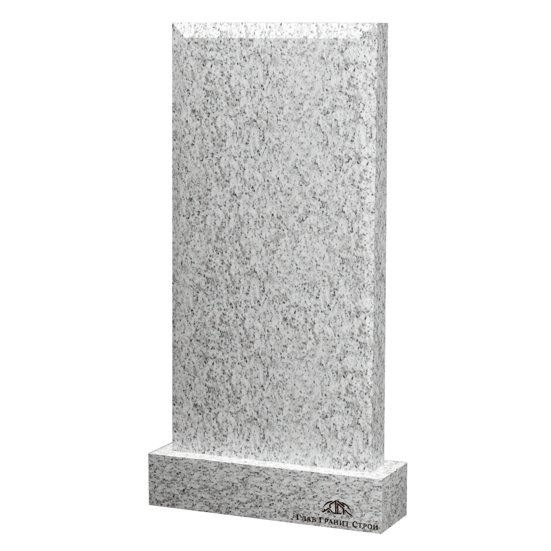 Прямоугольная стела из покостовского гранита с фасками типа "кий"