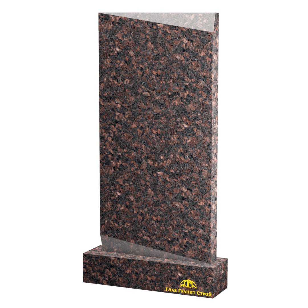 Прямоугольная стела из дымовского гранита с косыми фасками