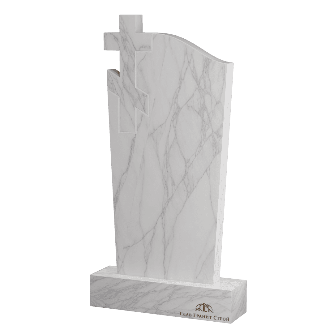 С крестом мрамор
