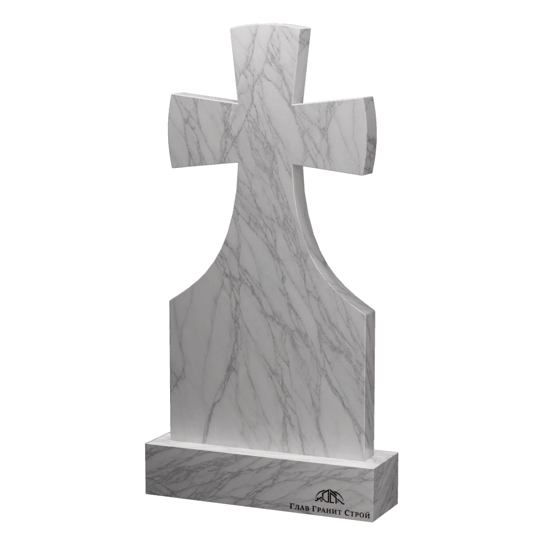 В08-02 Крест европейский мрамор