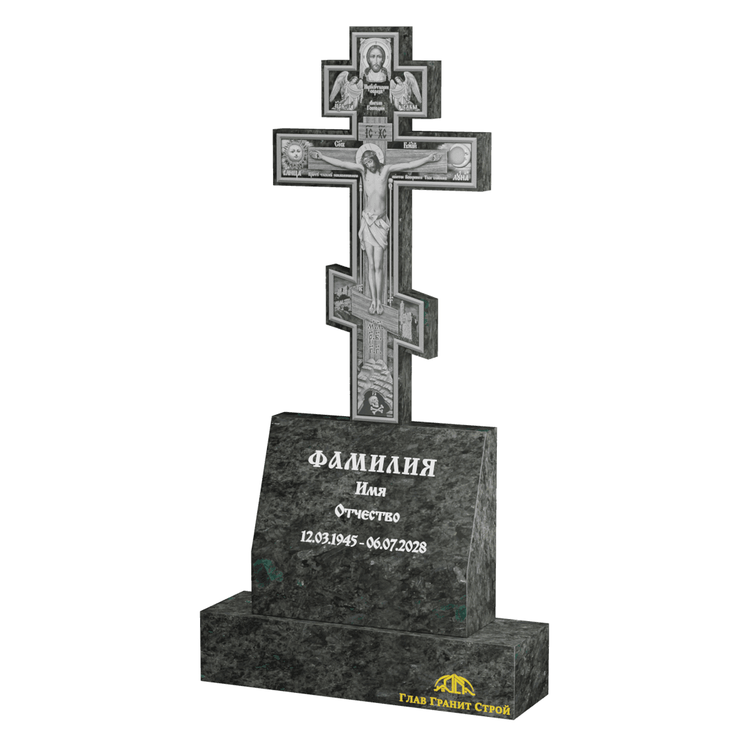 В08-04 Крест лабрадорит