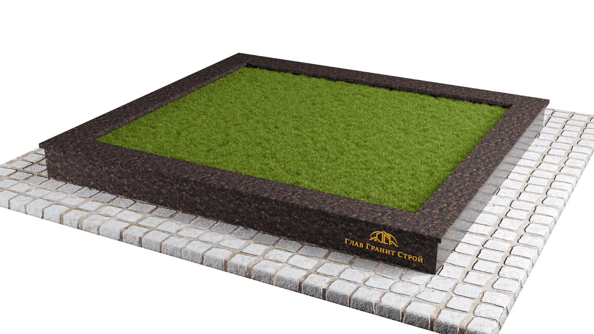 Облицовка по периметру — cladding-perimeter::Брусчатка из покостовского гранита::Дымовский