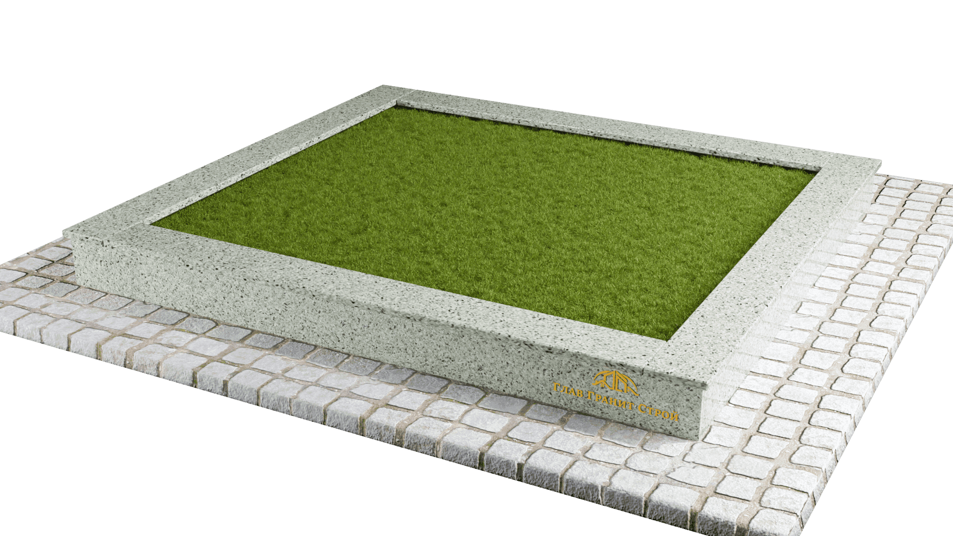 Облицовка по периметру — cladding-perimeter::Брусчатка из покостовского гранита::Мансуровский