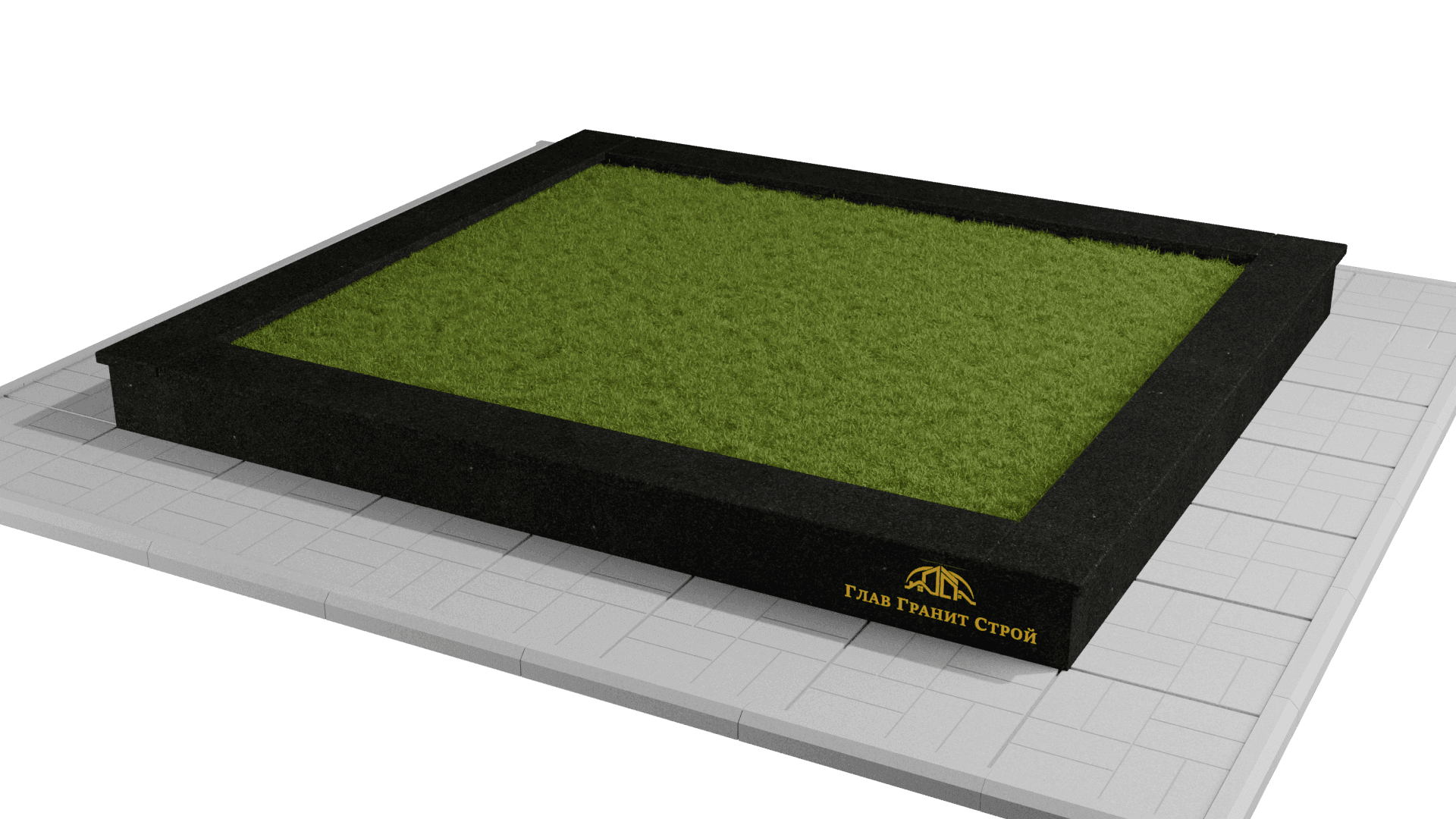 Облицовка по периметру — cladding-perimeter::Тротуарная плитка::Габбро-диабаз