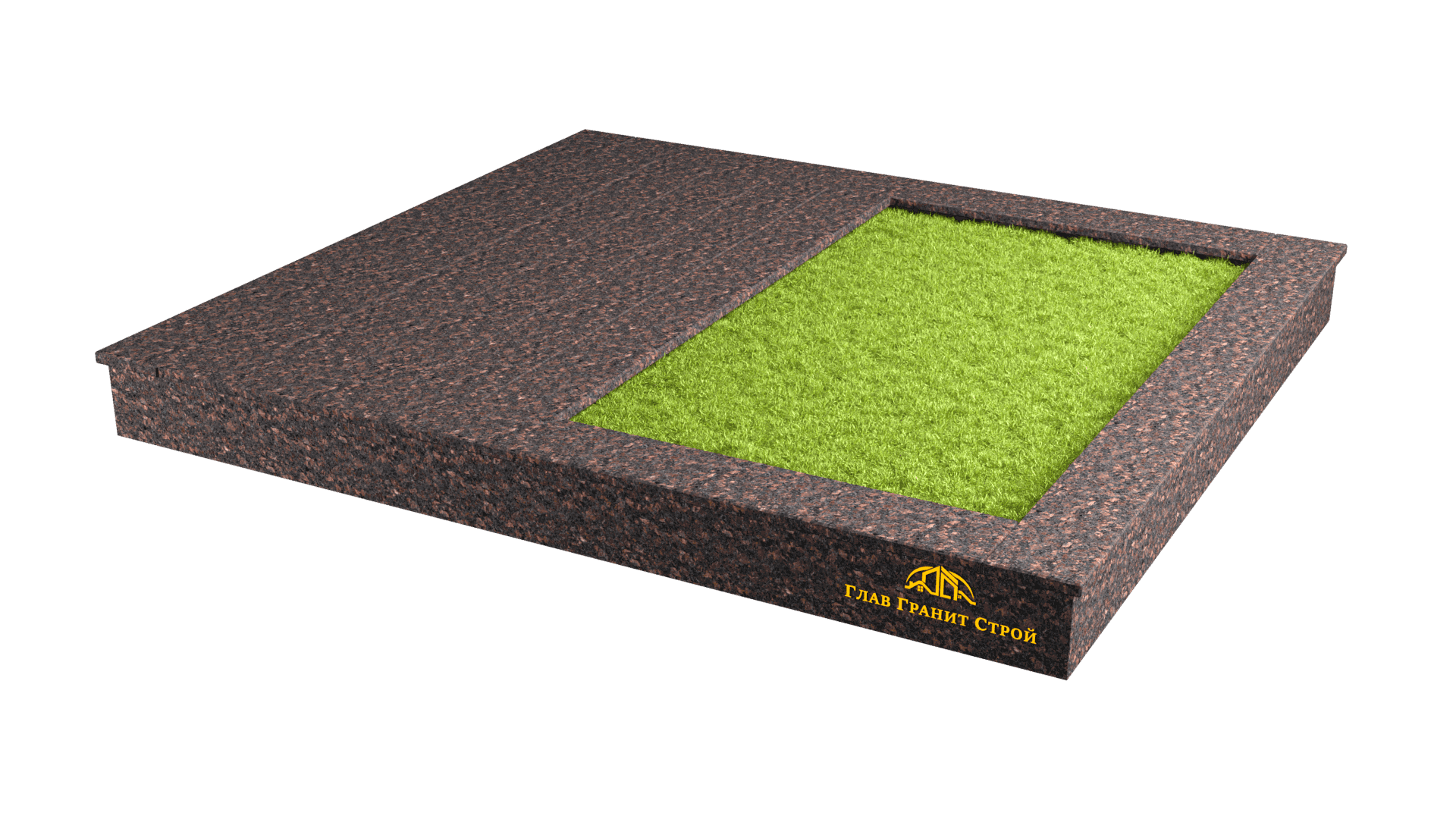 Облицовка по периметру и половины участка — cladding-perimeter-half::Нет::Дымовский::Гранитные полосы::Нет