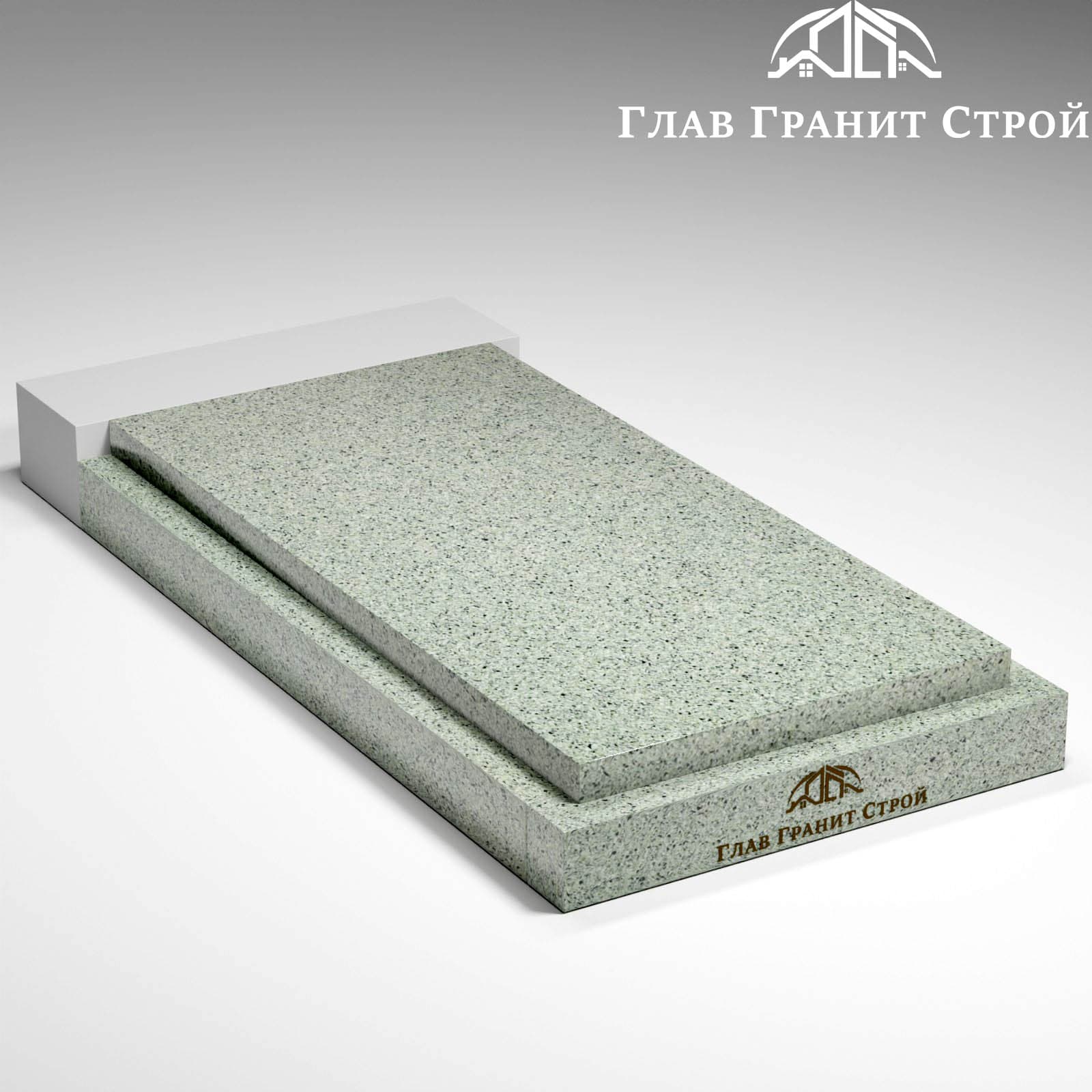 Надгробная плита на цветник — Мансуровский гранит