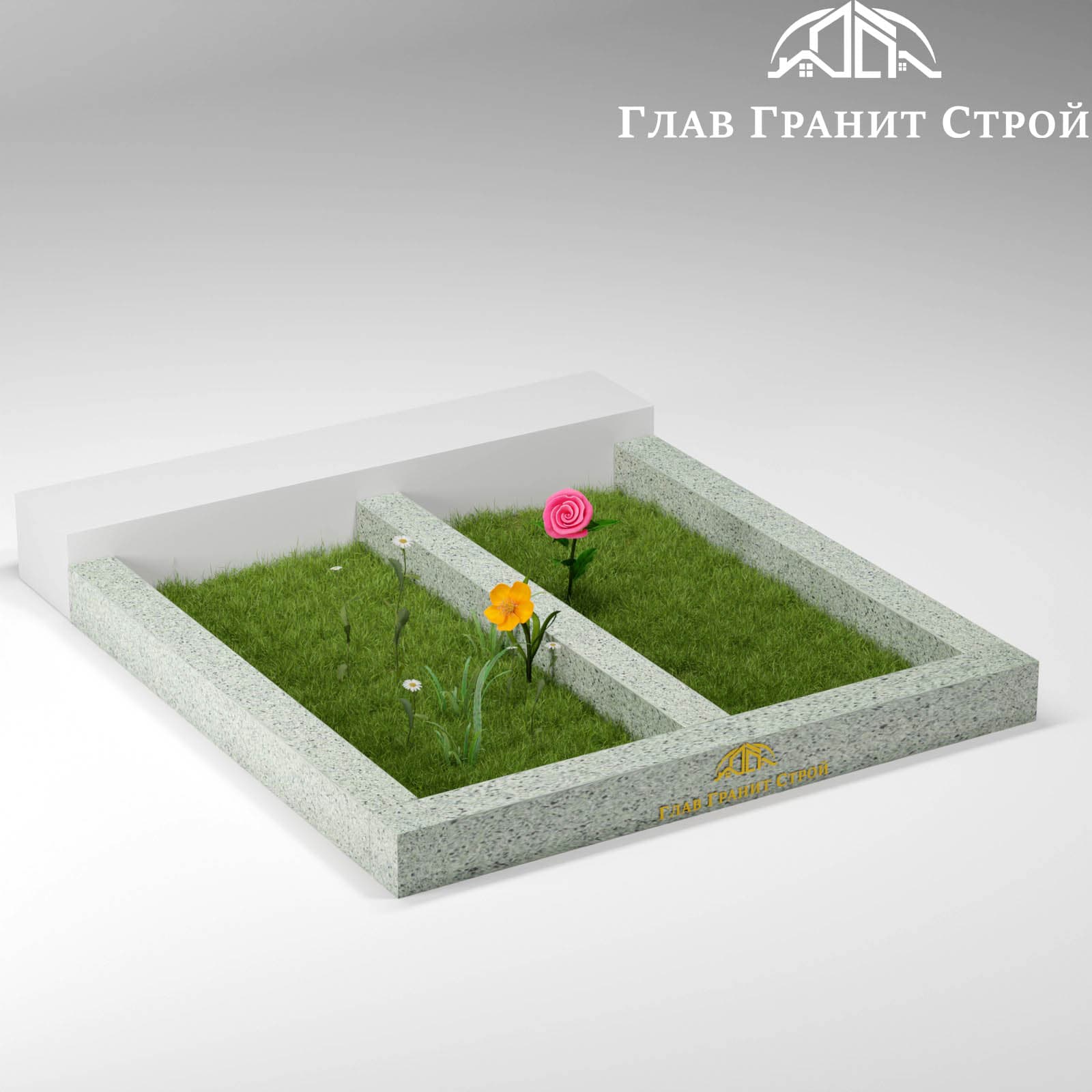 Цветник на две могилы — Мансуровский